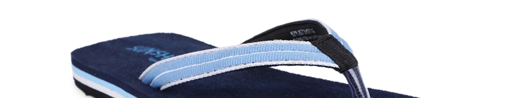 Buy Bata Women Navy Blue Solid Thong Flip Flops - Flip Flops for Women ...
