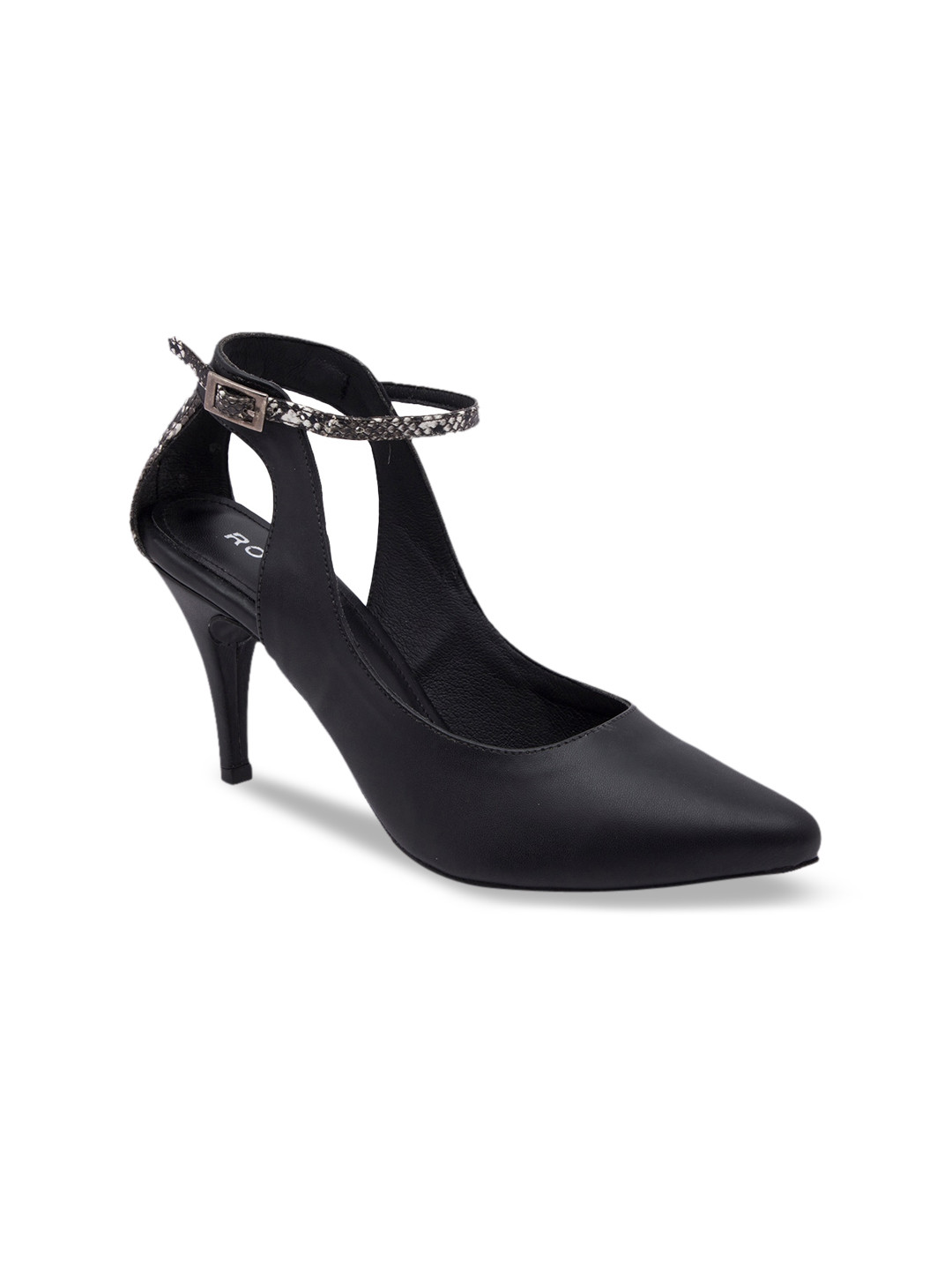 Buy Rocia Women Black Solid Pumps Heels for Women 12453656 Myntra