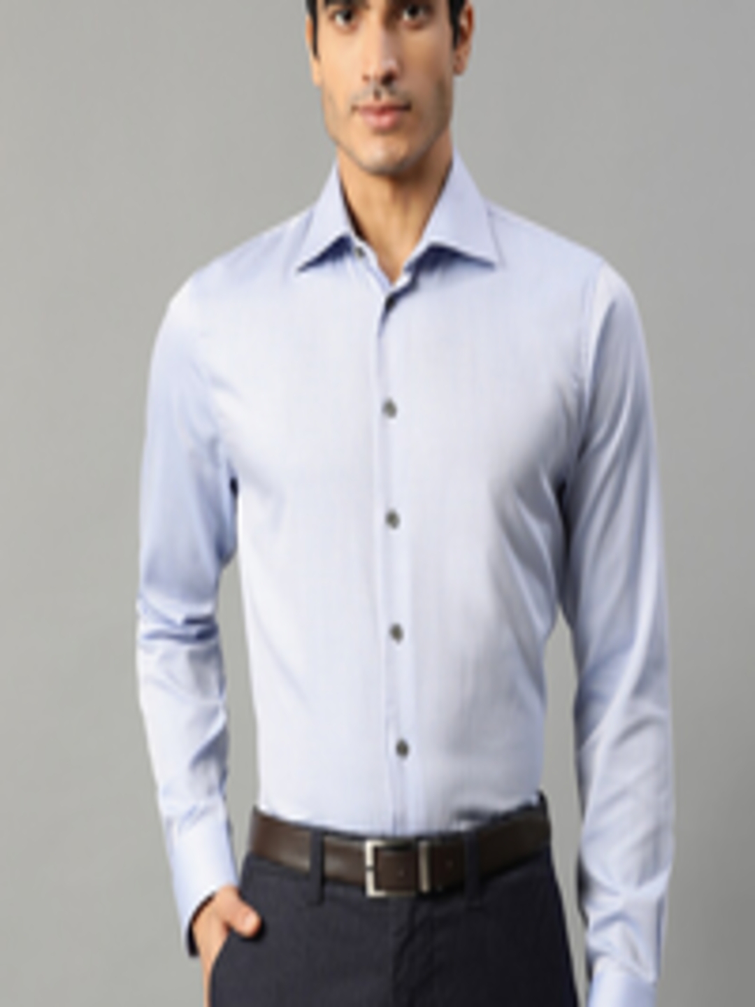Buy Matinique Men Blue Slim Fit Opaque Formal Shirt - Shirts for Men ...