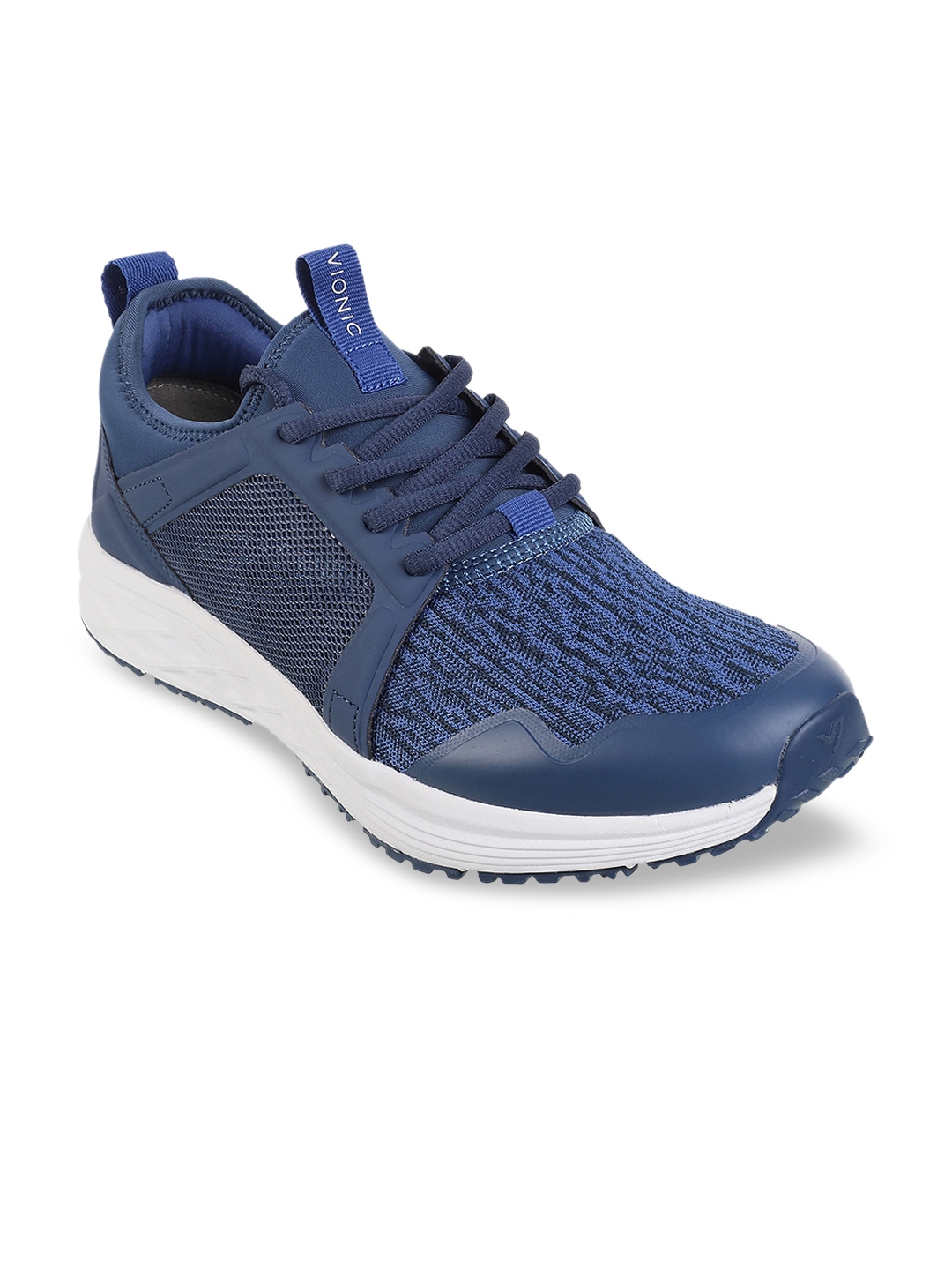 Buy VIONIC Men Navy Blue Woven Design Sneakers - Casual Shoes for Men ...