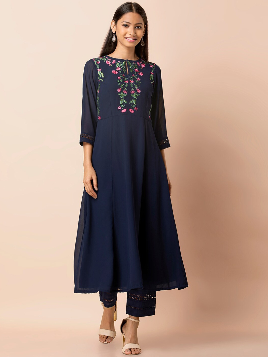 indya blue kurta