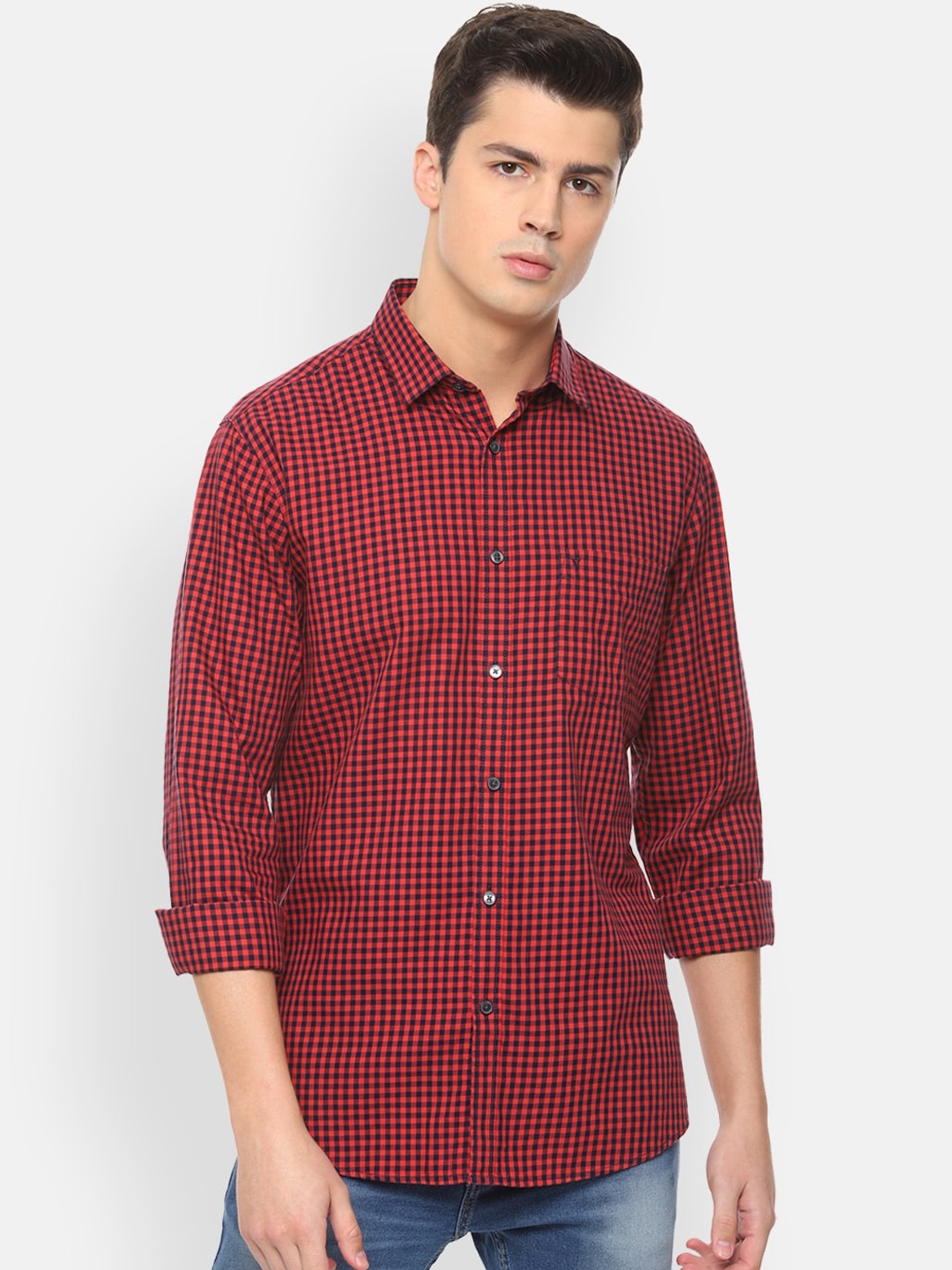 van heusen red tshirt