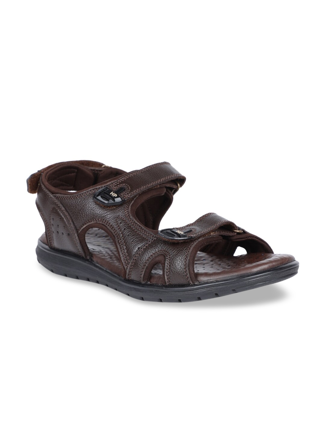 Buy Hush Puppies Men Brown Leather Comfort Sandals - Sandals for Men ...