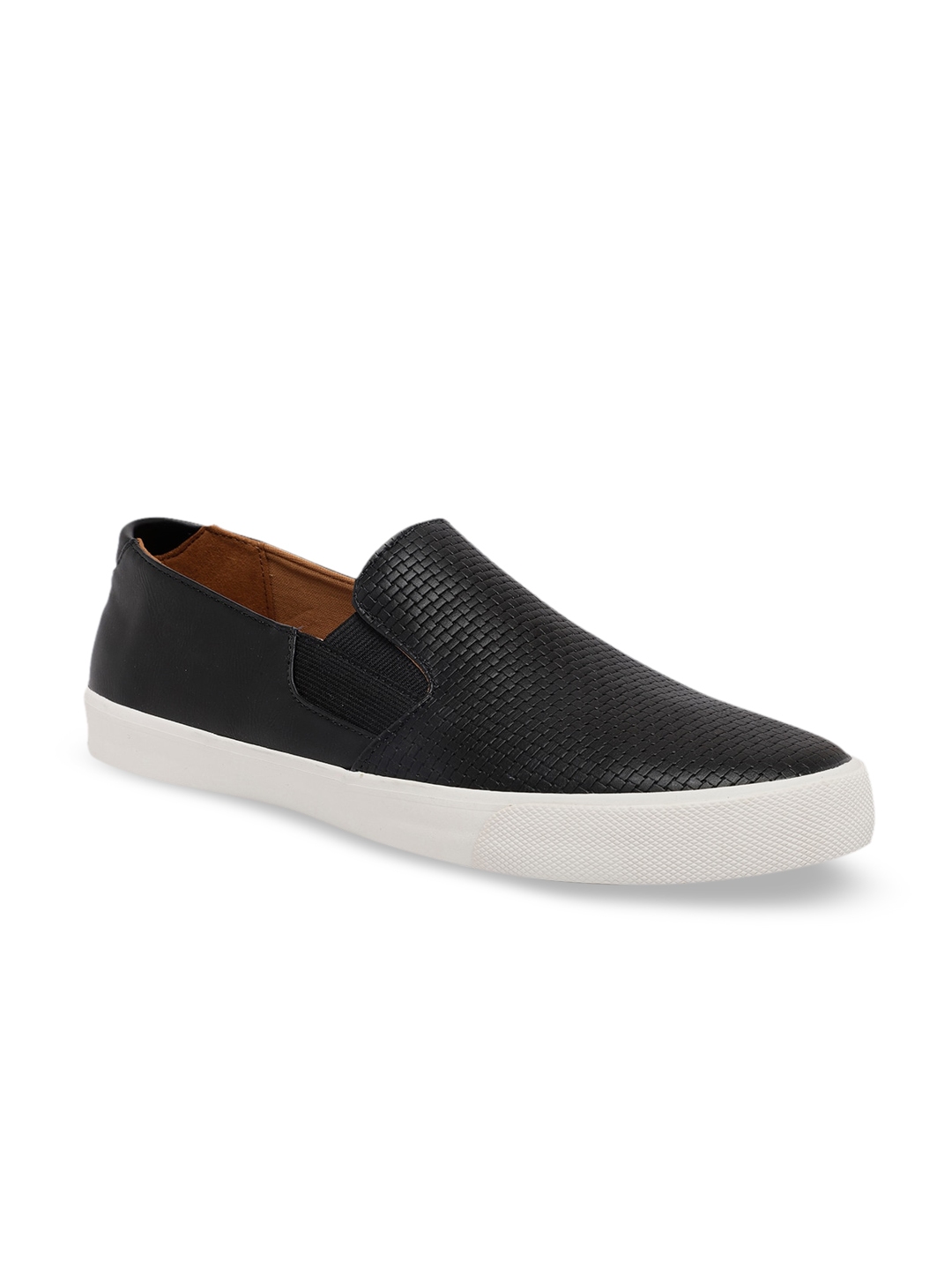 Buy Call It Spring Men Black Textured Slip On Sneakers - Casual Shoes ...