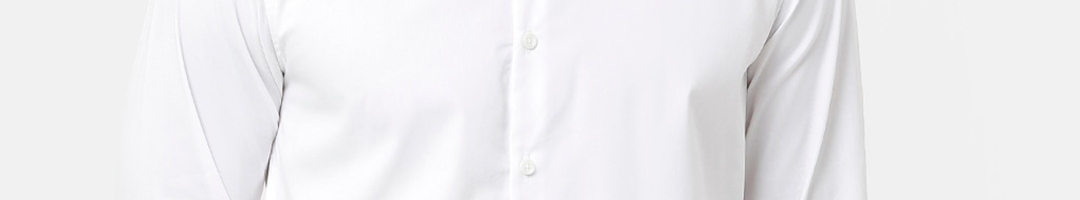 Buy Voi Jeans Men White Slim Fit Solid Casual Shirt - Shirts for Men ...