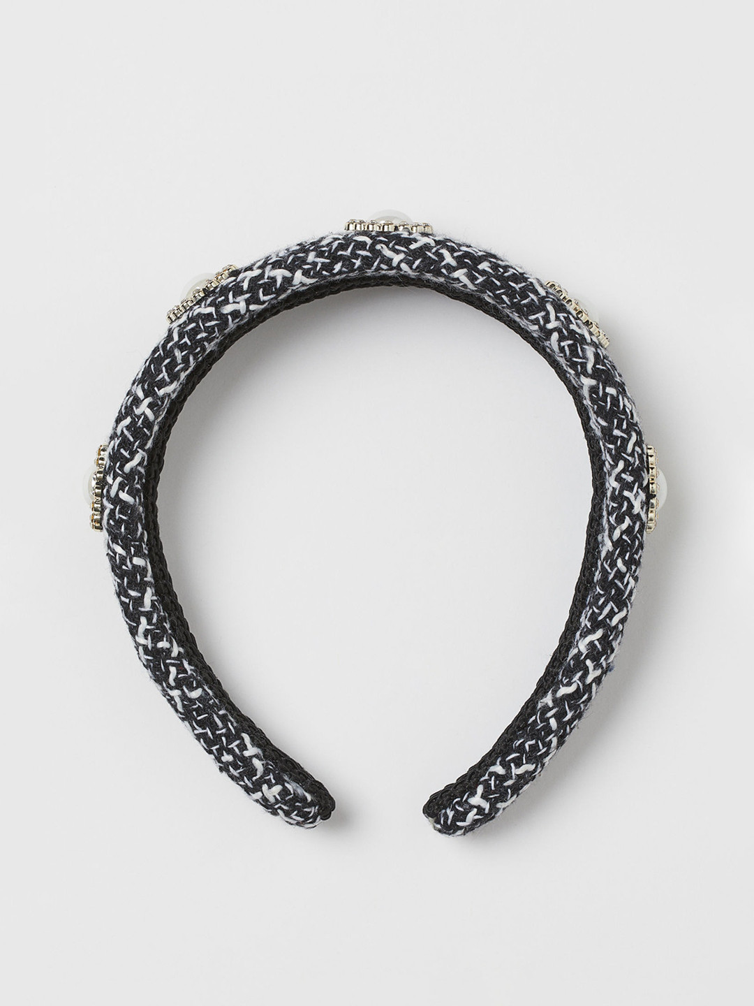Buy H&M Women Black & White Beaded Alice Band Hair Accessory for Women 12506124 Myntra