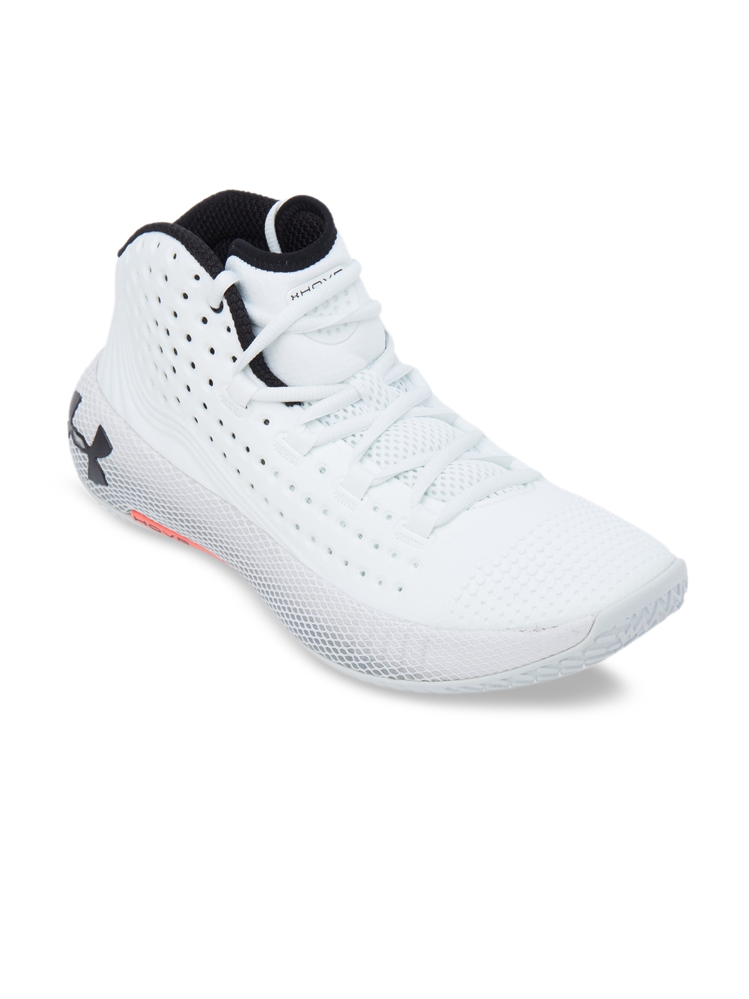 Buy UNDER ARMOUR Men White Mesh Mid Top Hovr Havoc 2 Basketball Shoes ...