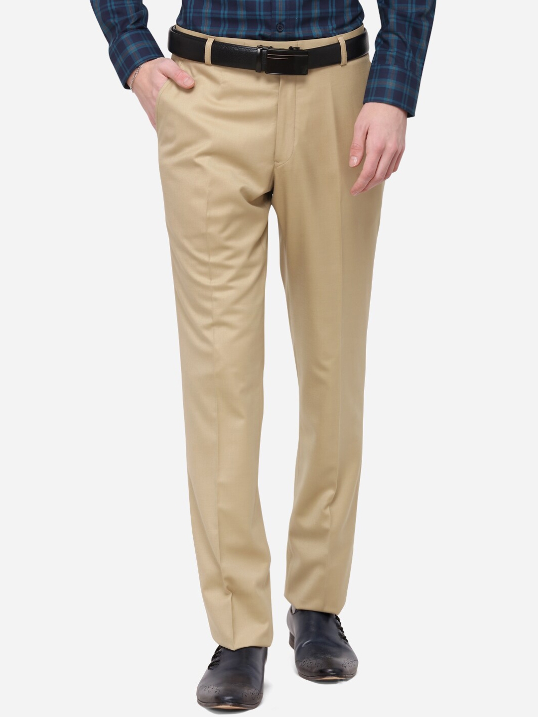 blue formal trousers