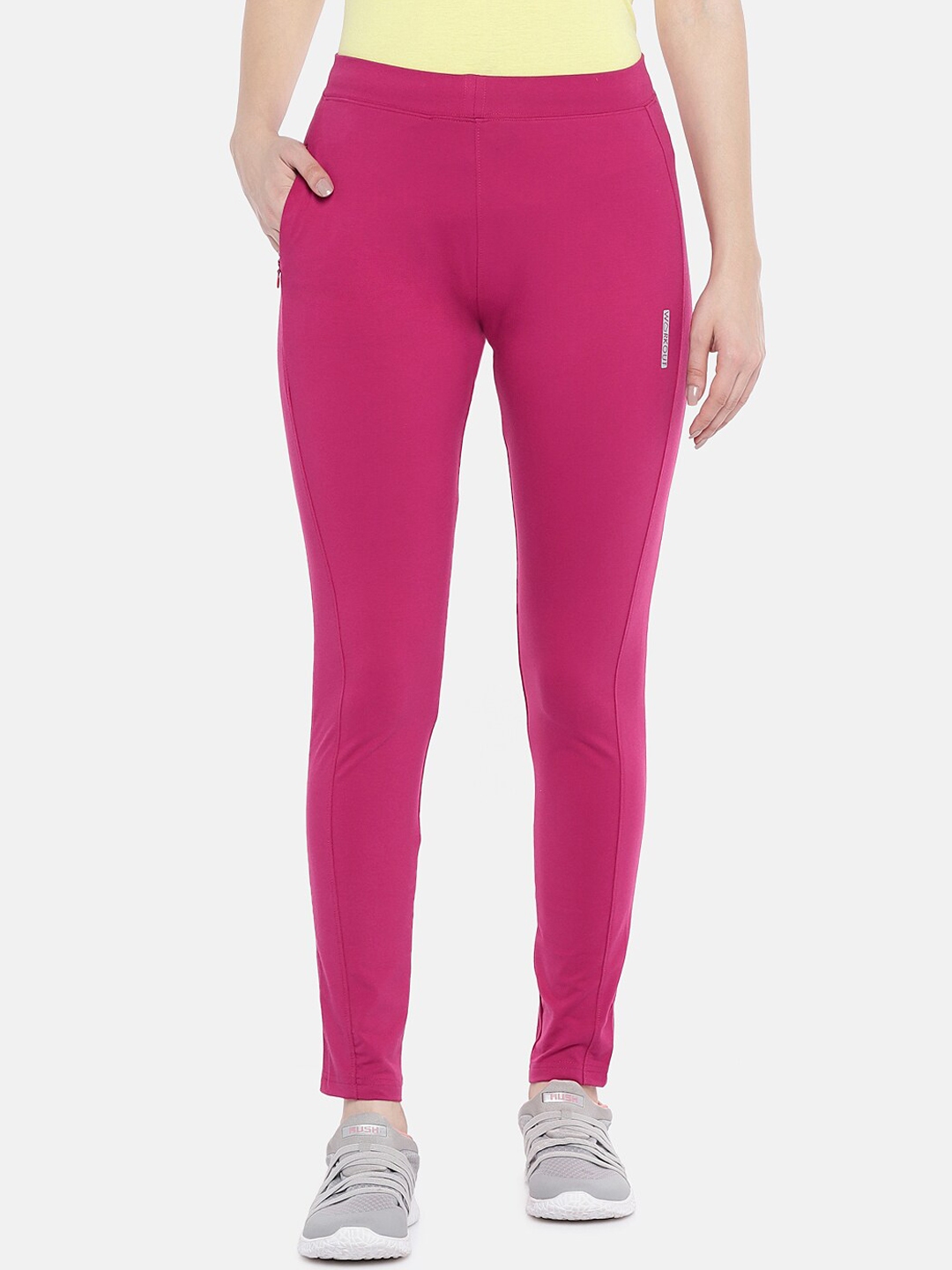hot pink track pants