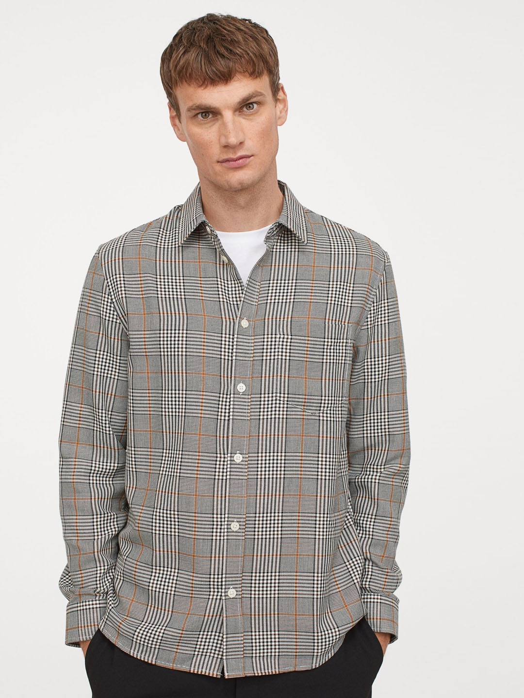 h&m check shirt