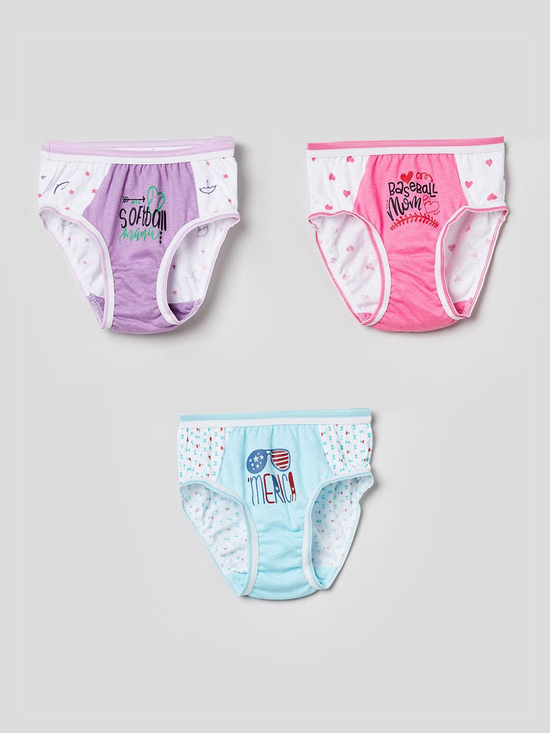 Buy Max Girls Pack Of 3 Assorted Hipster Briefs NOS20SCIN04MULTI Briefs for Girls 12602652