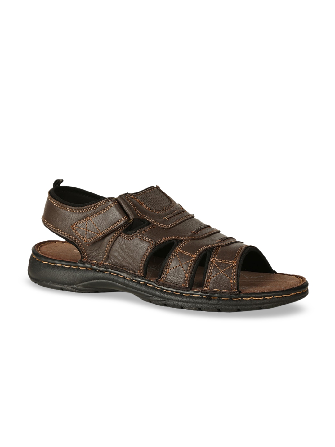 nike brown leather sandals