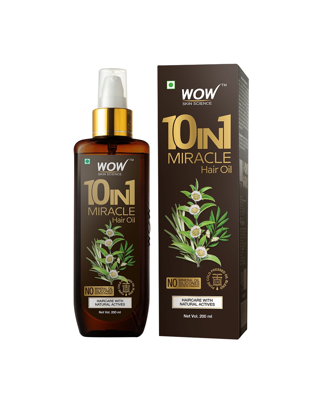 Buy WOW Skin Science 10 In 1 Miracle Hair Oil 200 Ml - Hair Oil for