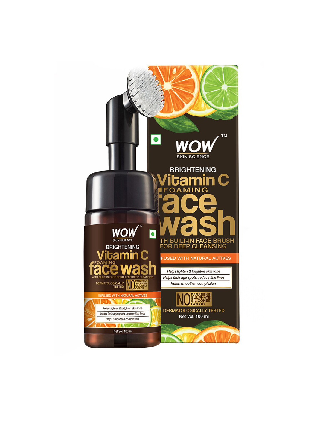 Buy WOW SKIN SCIENCE Brightening Vitamin C Foaming Face Wash With Built