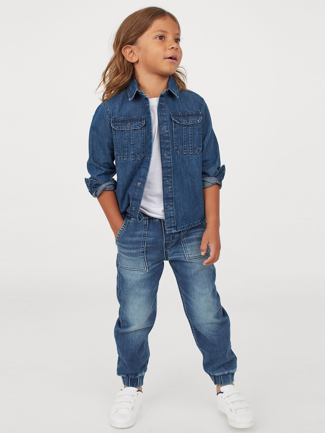 Buy H&M Boys Blue Denim Joggers - Jeans for Boys 12427256 | Myntra