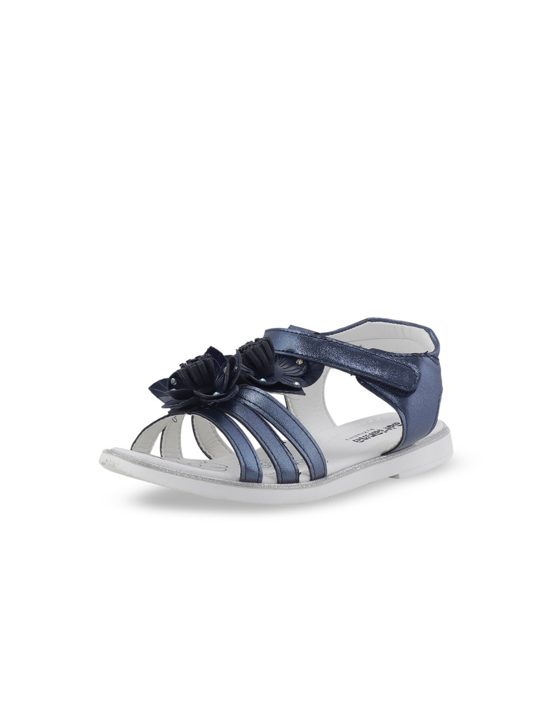 Buy Khadims Girls Navy Blue Comfort Sandals With Applique Detail - Sandals for Girls 12425076 