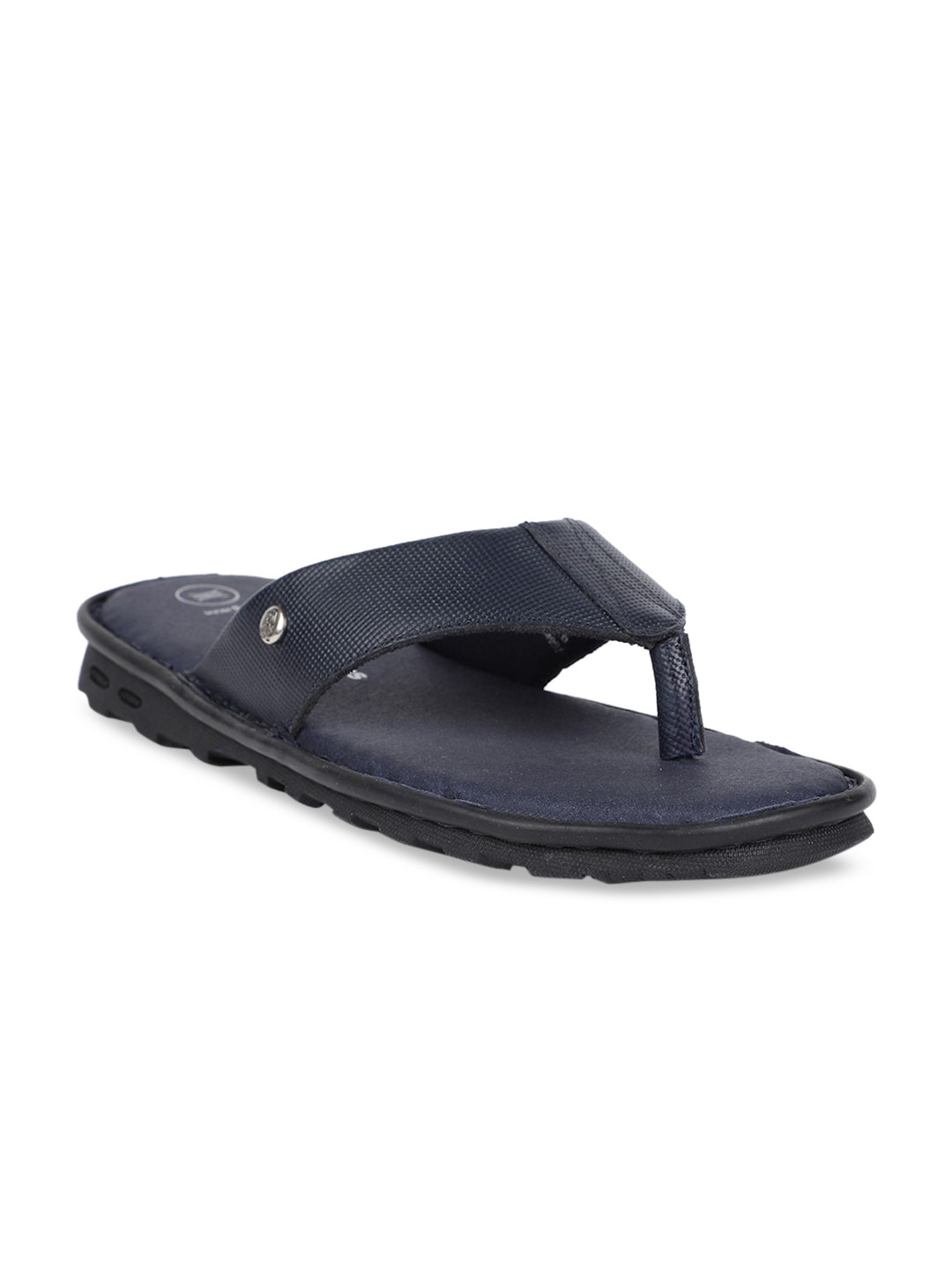 Buy Hush Puppies Men Navy Blue Solid Thong Flip Flops - Flip Flops for Men 12435204 | Myntra