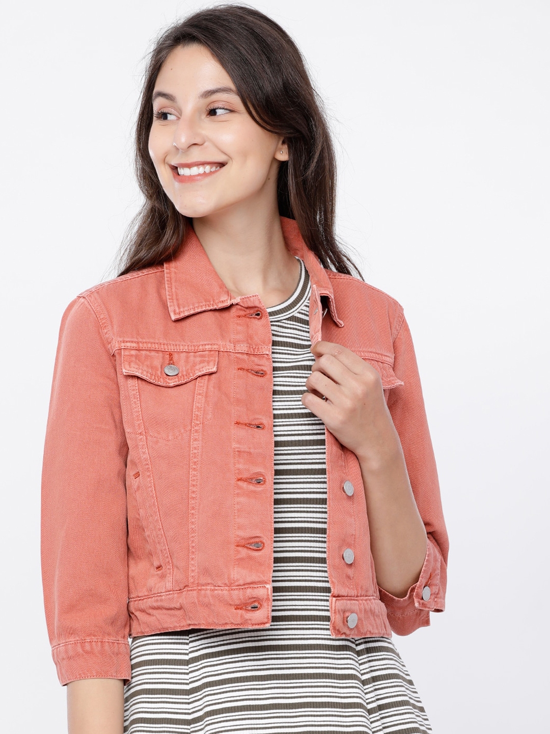 rose denim jacket womens