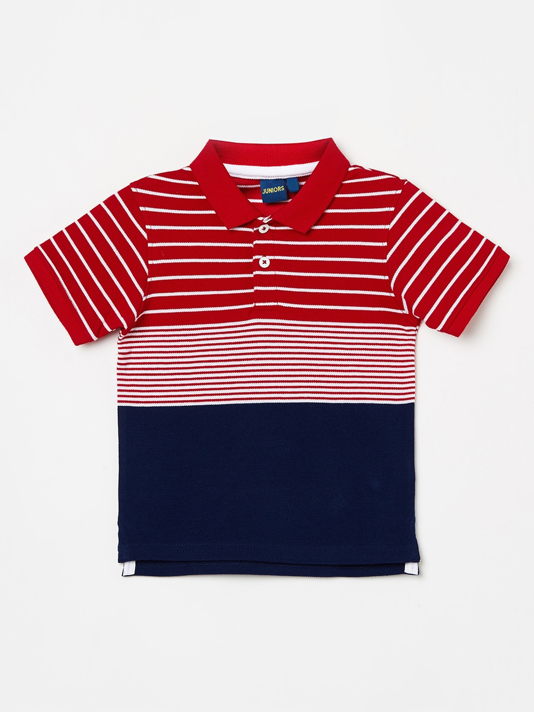 Buy Juniors By Lifestyle Boys Red Striped Polo Collar T Shirt - Tshirts ...