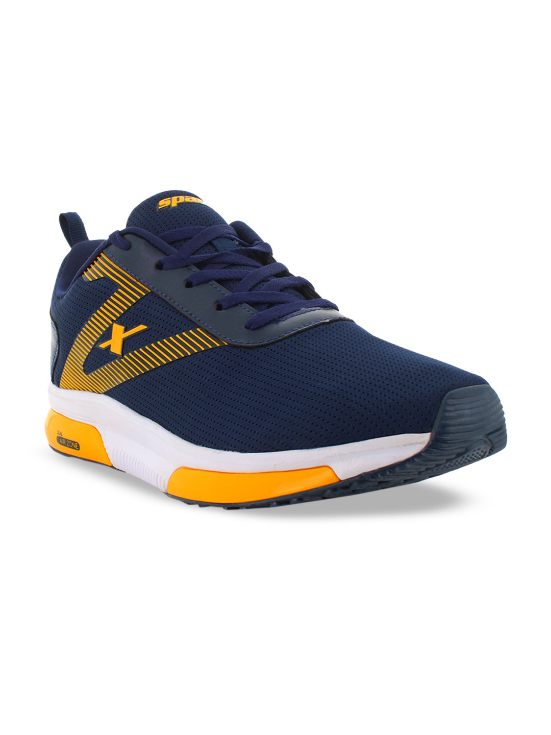 sparx men's navy blue and white running shoes