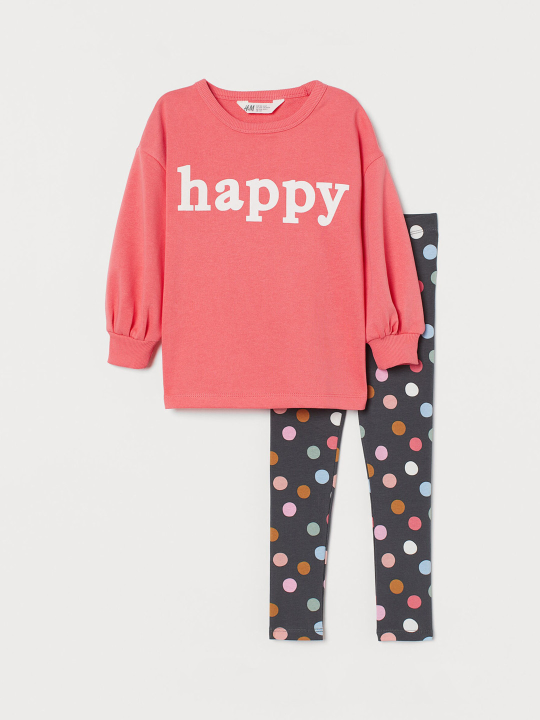 Buy H&M Girls Pink & Grey 2 Piece Set Clothing Set for Girls 13432490 Myntra