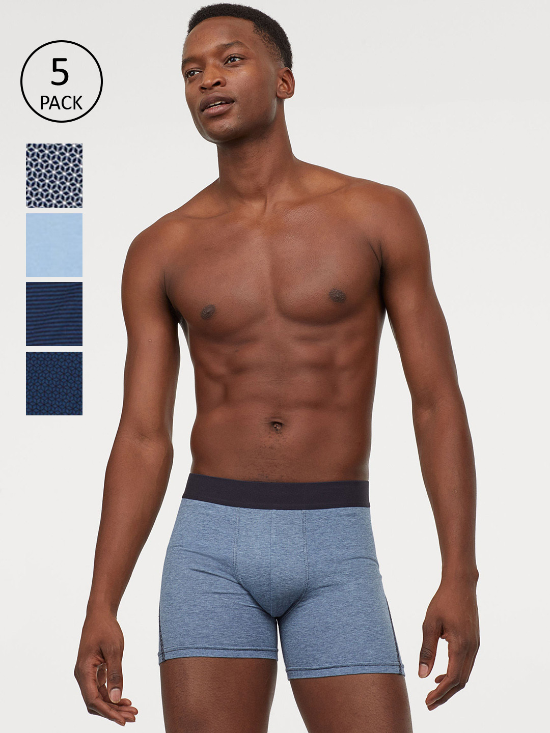 Buy H&M Men 5 Pack Mid Trunks 0736944012 Trunk for Men 13440306 Myntra