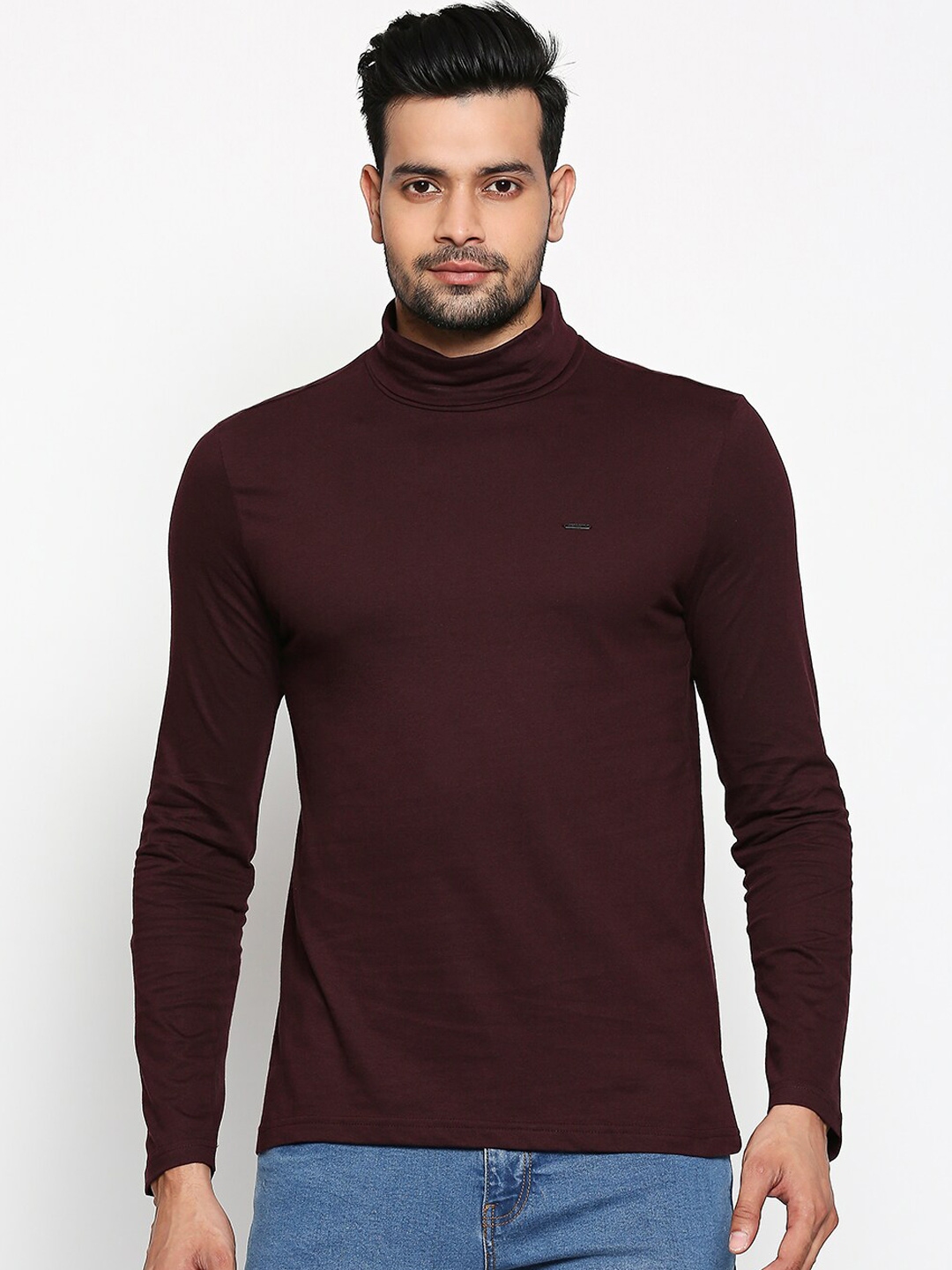 turtle neck t shirts for men