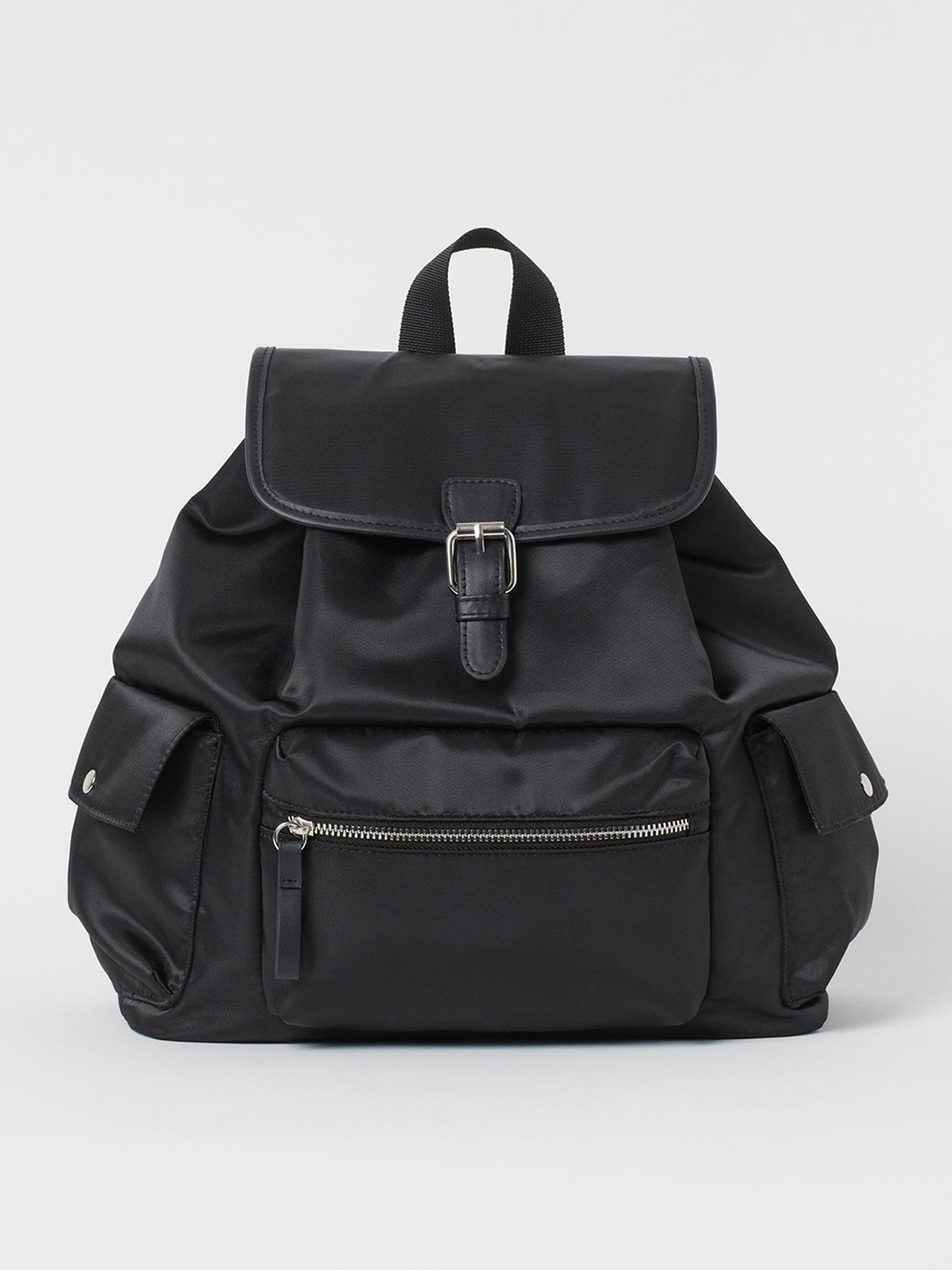 square nylon backpack