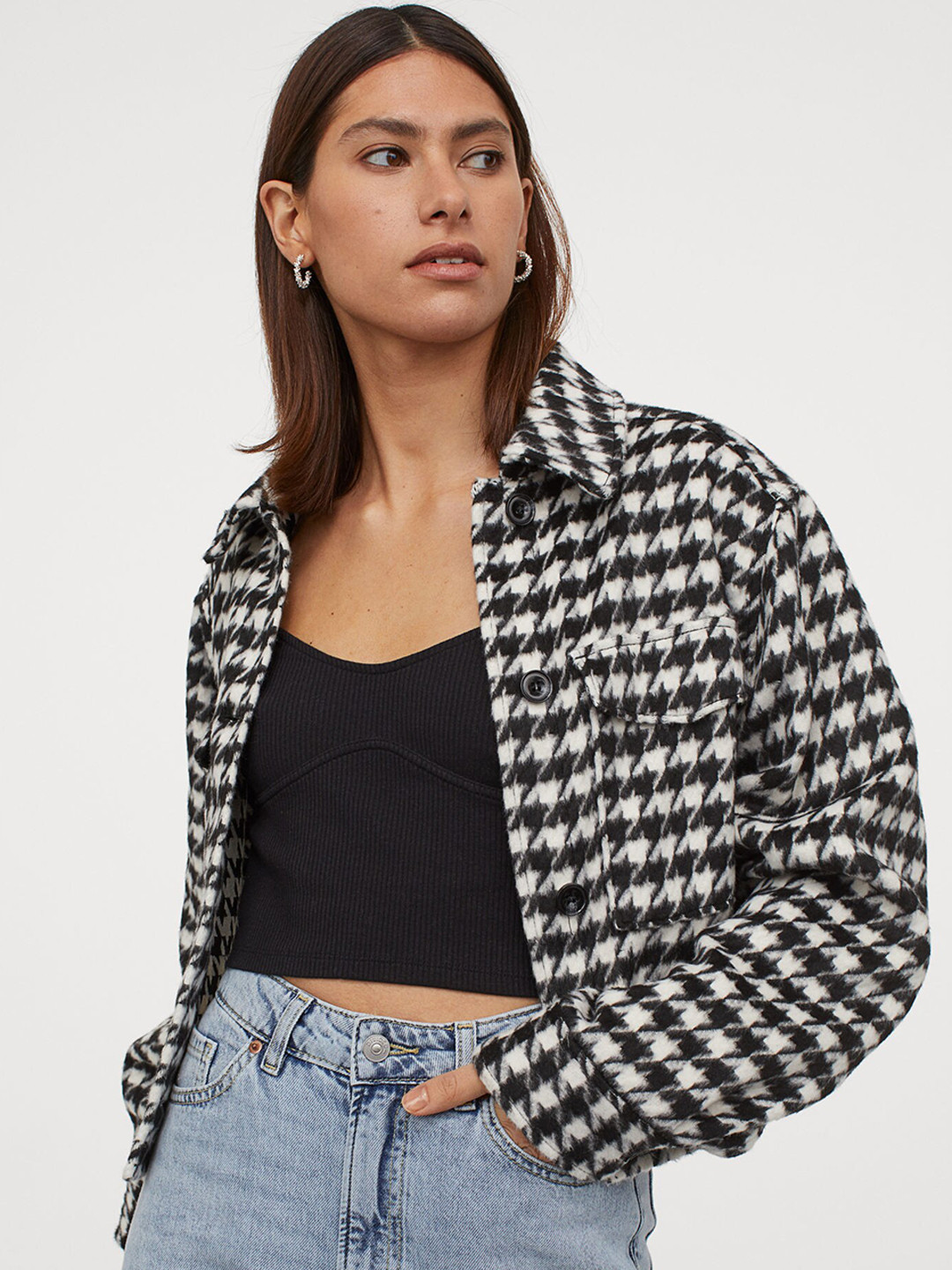 sweetheart neckline top h&m