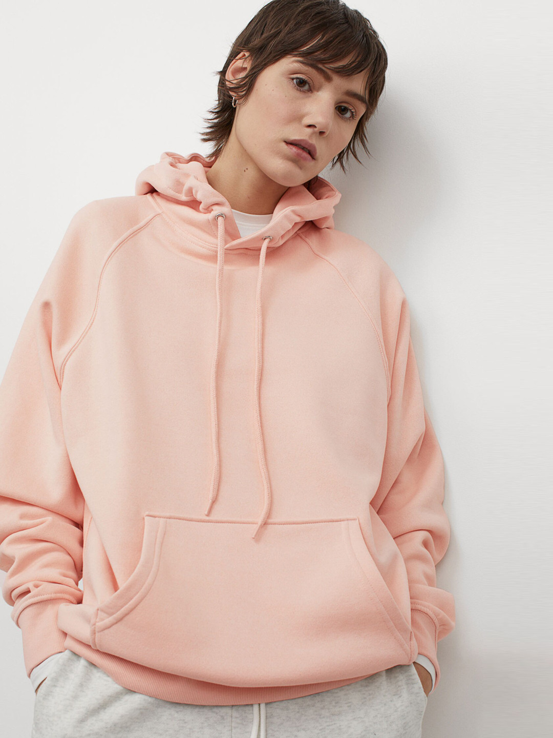 Buy H&M Women Pink Hooded Top Sweatshirts for Women 13440096 Myntra