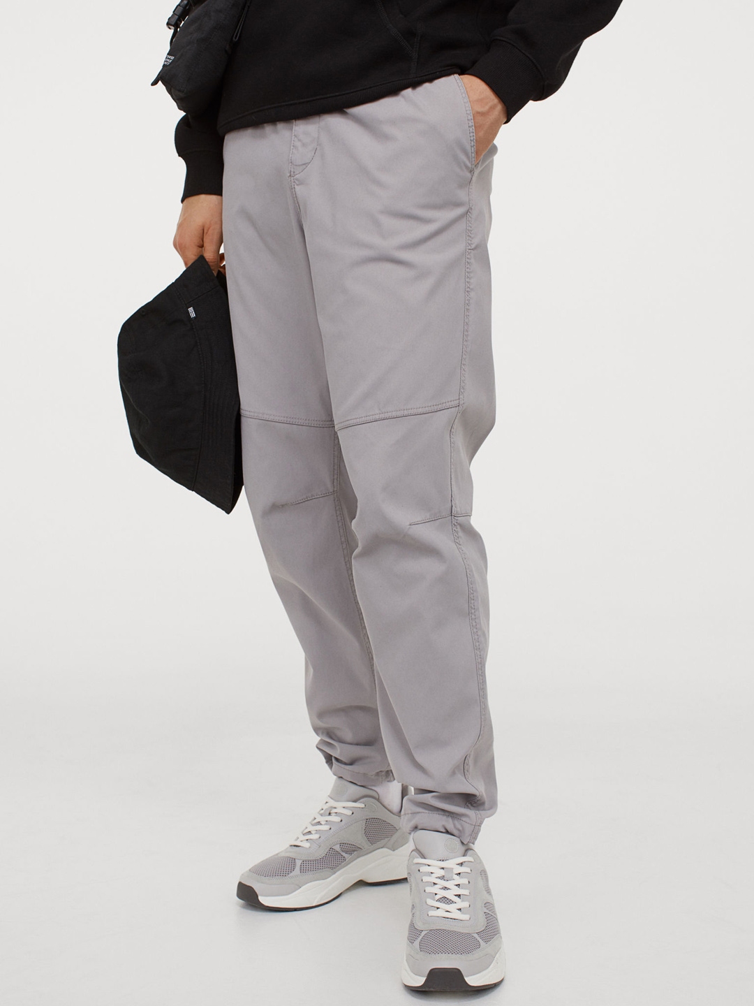 mens grey joggers h&m