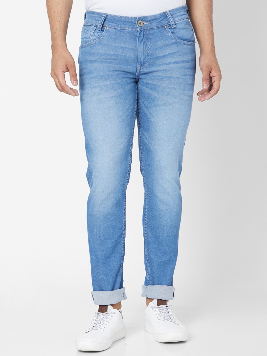 mufti slim men blue jeans