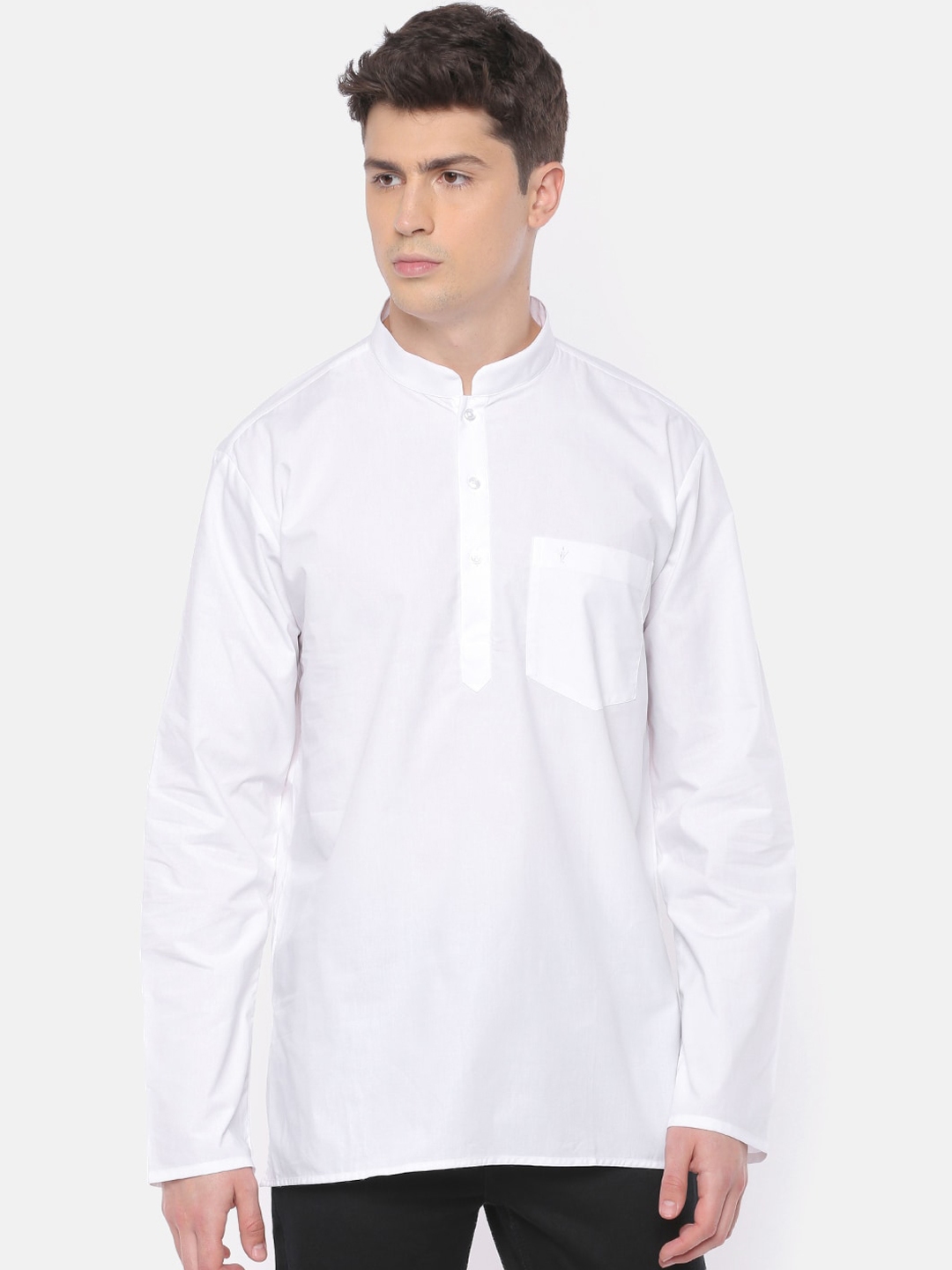 Buy Ramraj Men White Solid Straight Kurta - Kurtas for Men 13337522 ...