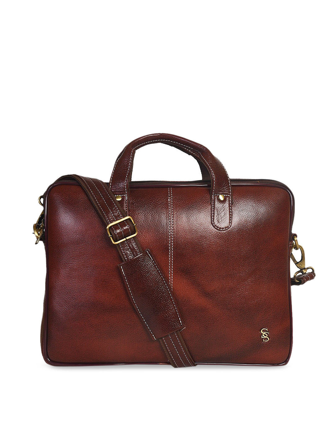 Buy Second SKIN Unisex Brown Solid Laptop Bag Laptop Bag for Unisex