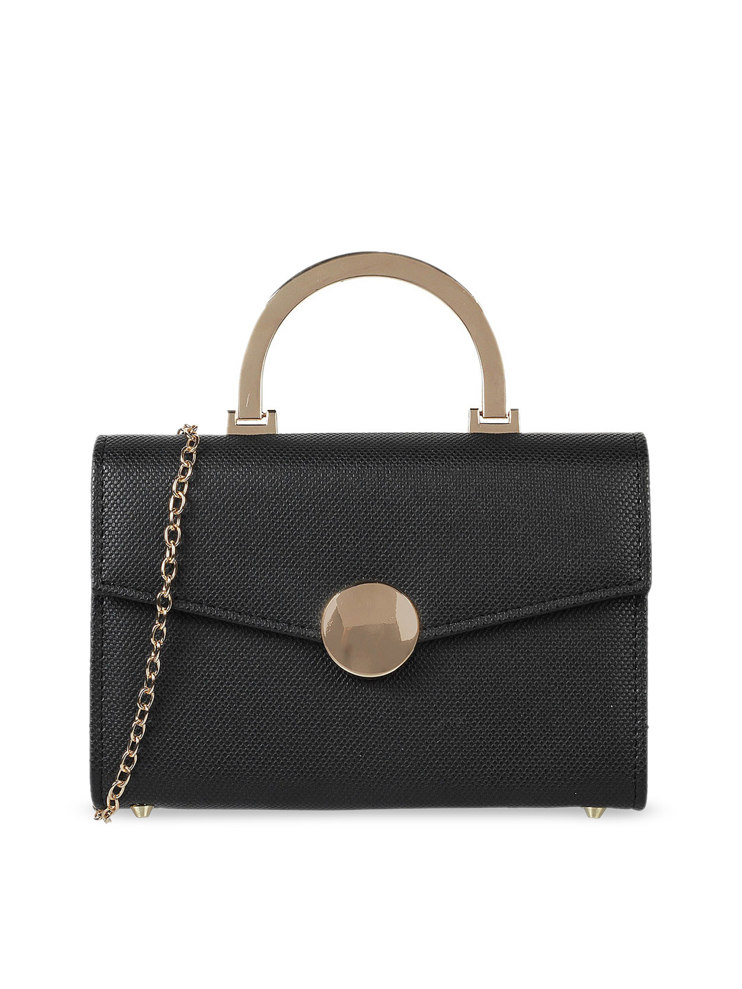 Buy Mochi Black Solid Handheld Bag Handbags for Women 13489898 Myntra