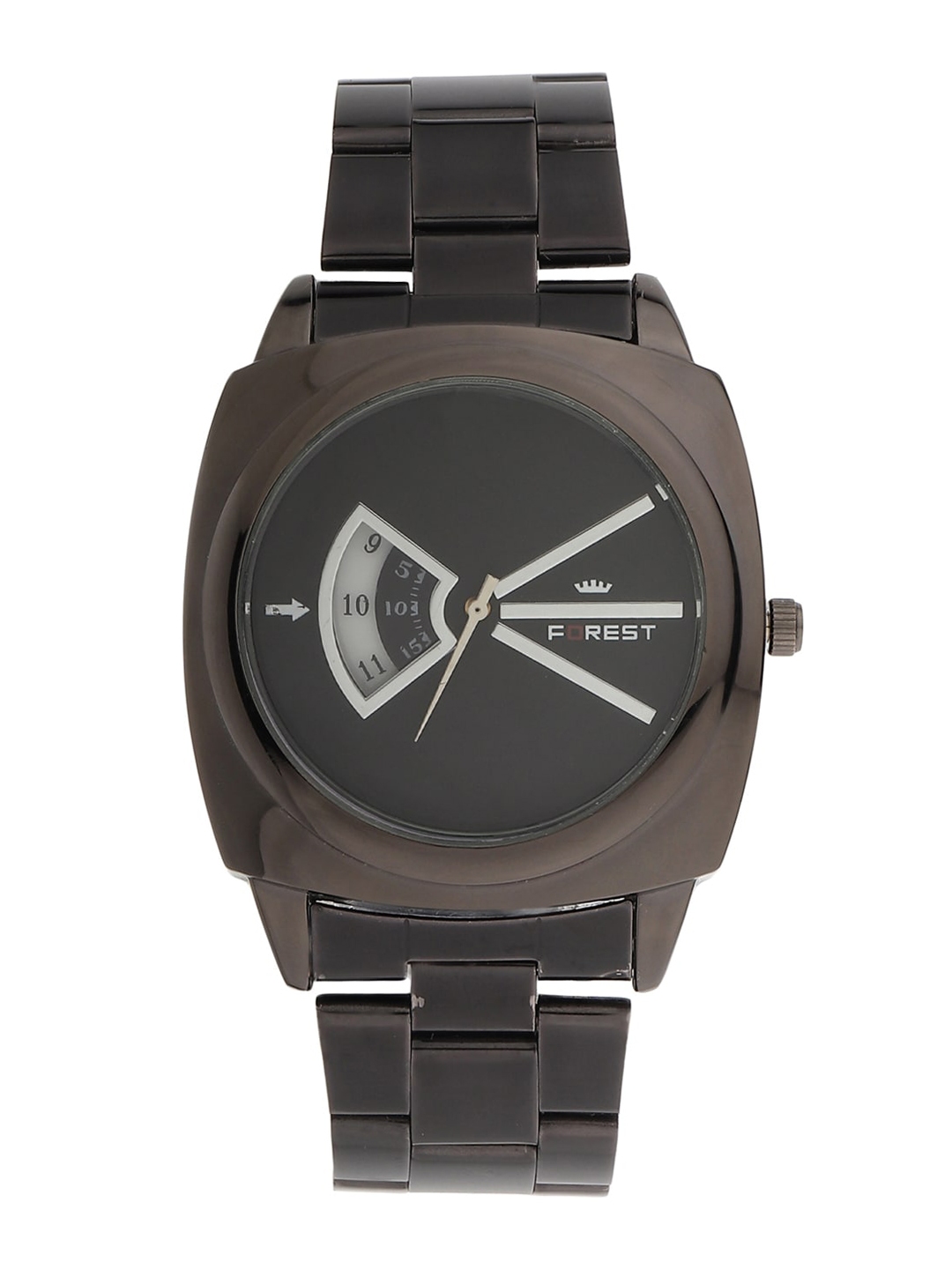 Buy FOREST Men Black Analogue Watch FR F008 BK BK - Watches for Men ...