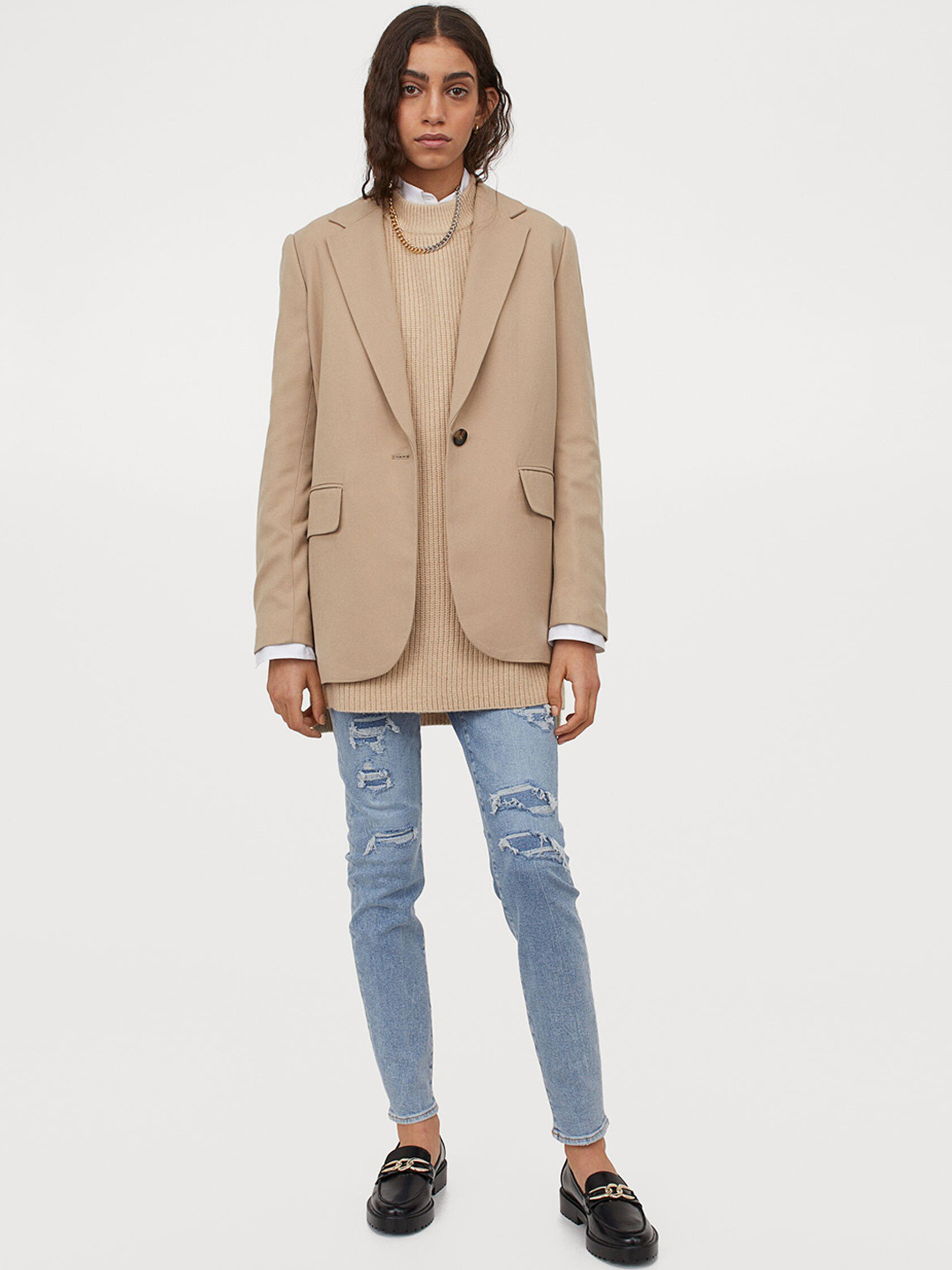 Buy H&M Women Blue Light Fade Embrace High Ankle Jeans Jeans for