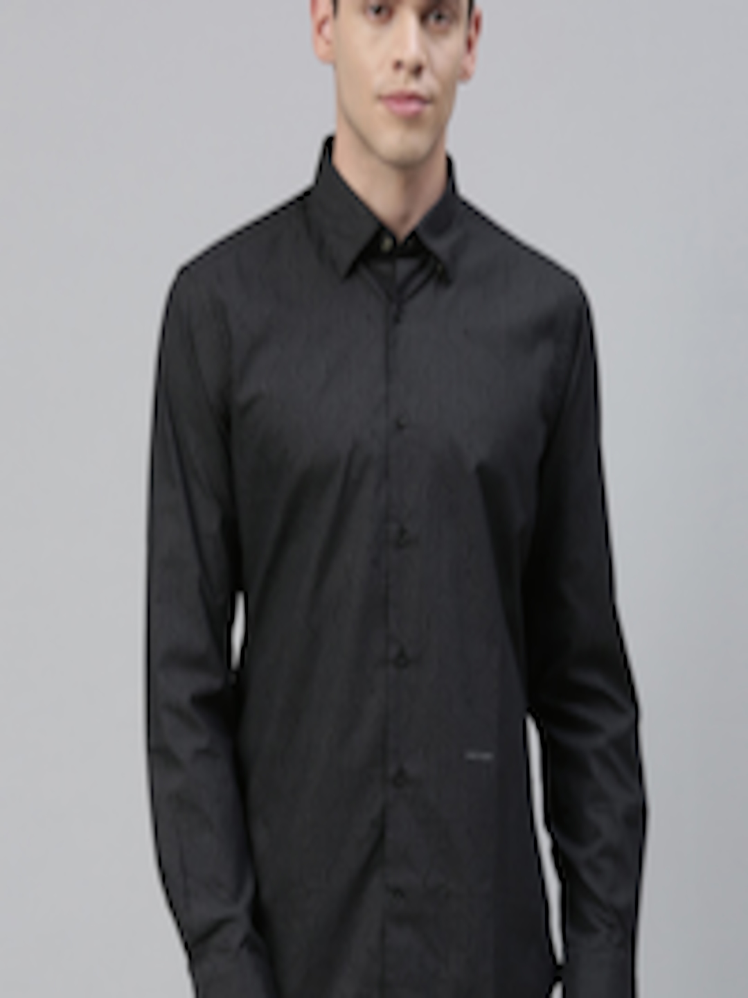 Buy RARE RABBIT Men Black Tailored Fit Printed Casual Shirt - Shirts ...