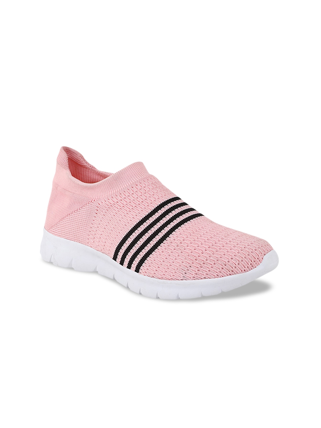 women's pink slip on sneakers