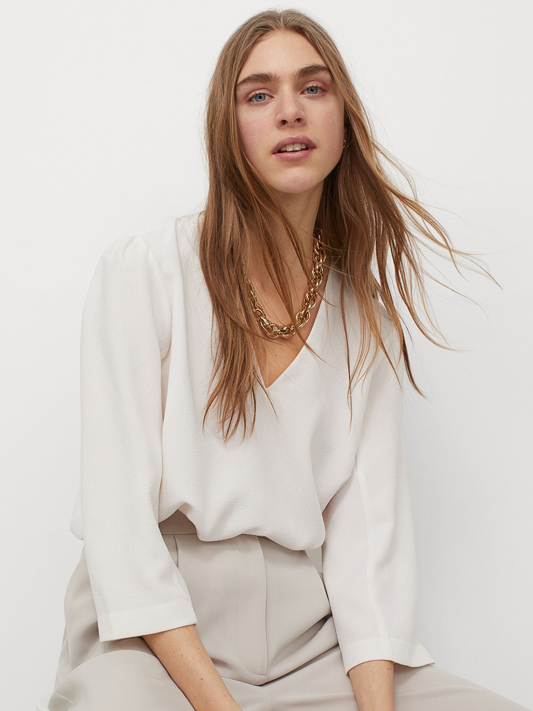 women in low cut tops