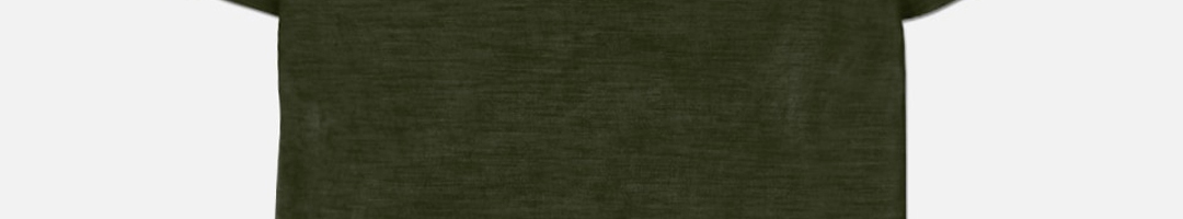Buy Kosha Boys Olive Green Solid Merino Wool & Bamboo Half Sleeves ...