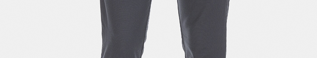 Buy True Blue Men Grey Slim Fit Solid Regular Trousers - Trousers for ...