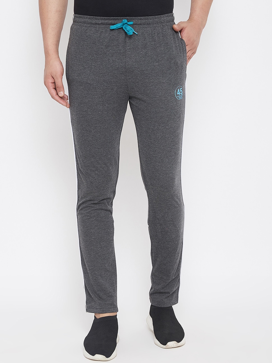 plain grey track pants