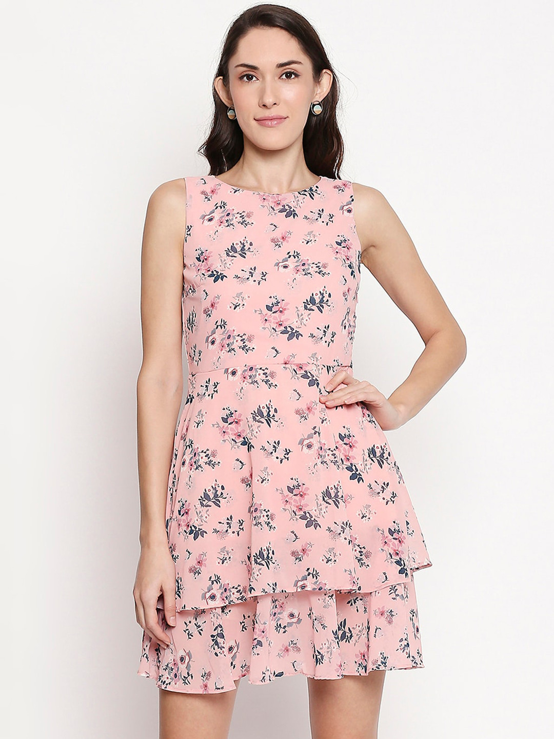 Buy Honey By Pantaloons Women Pink Printed Fit And Flare Dress Dresses for Women 13645956 Myntra