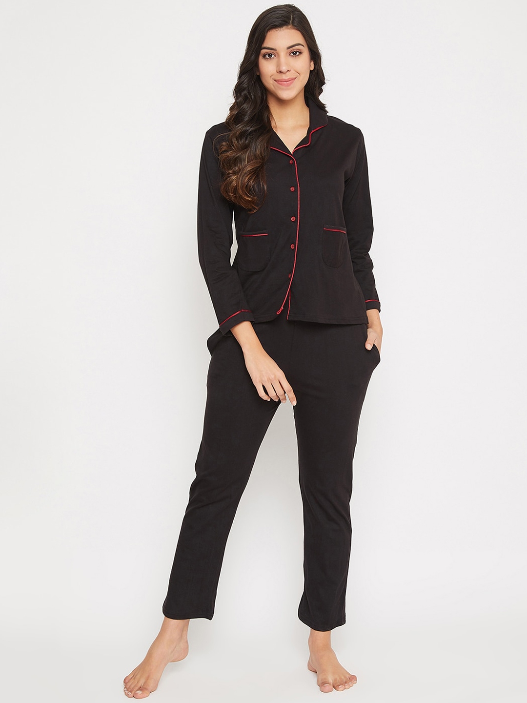 night suit for women black