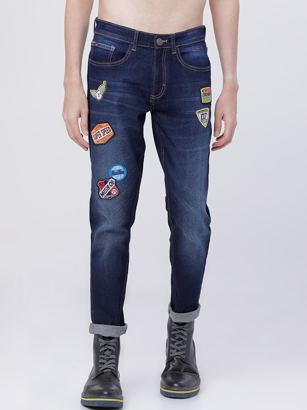 Buy HIGHLANDER Men Blue Tapered Fit Jeans - Jeans for Men 13683918 | Myntra