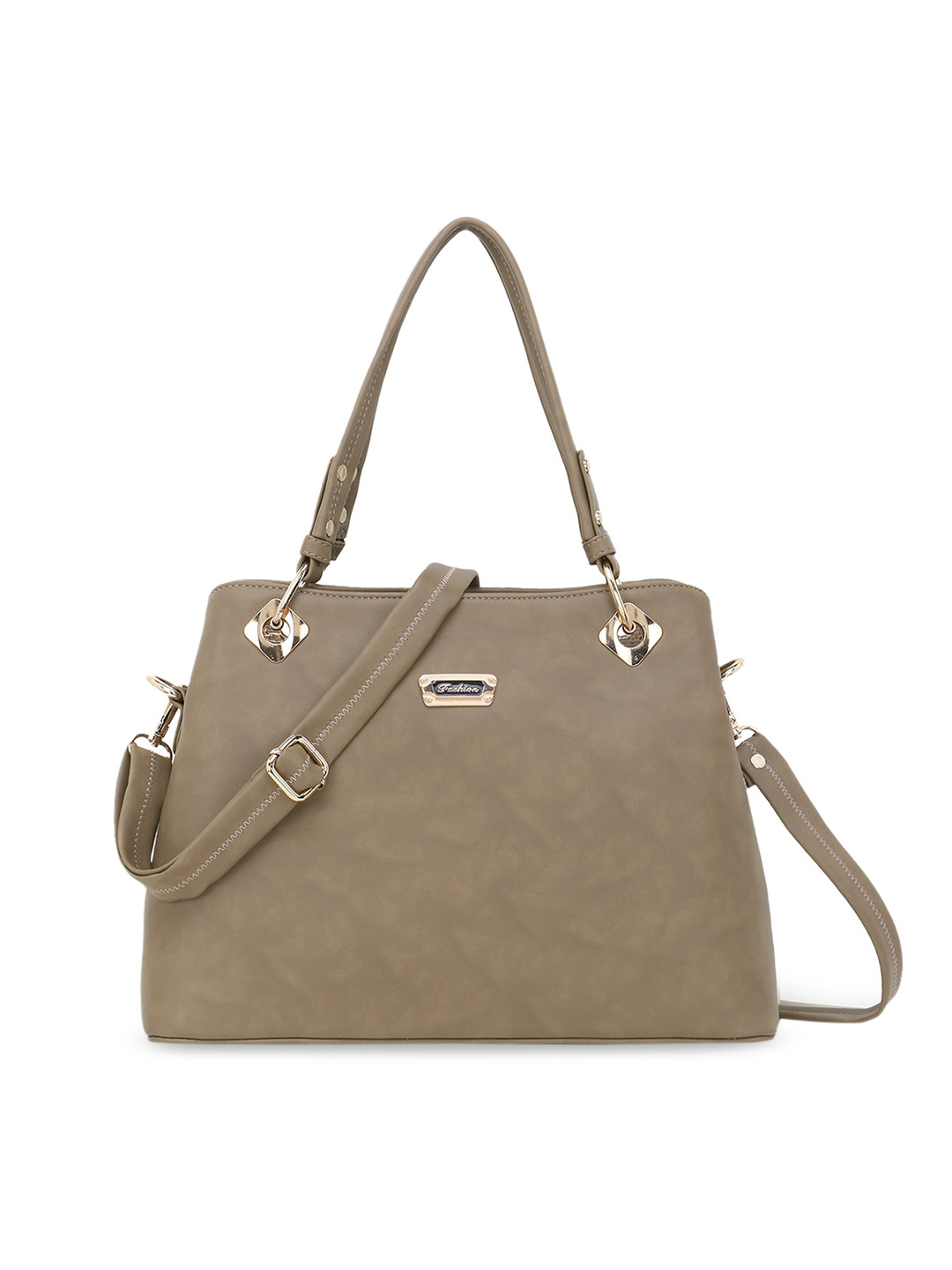 Buy WOMEN MARKS Olive Green Solid Shoulder Bag Handbags for Women
