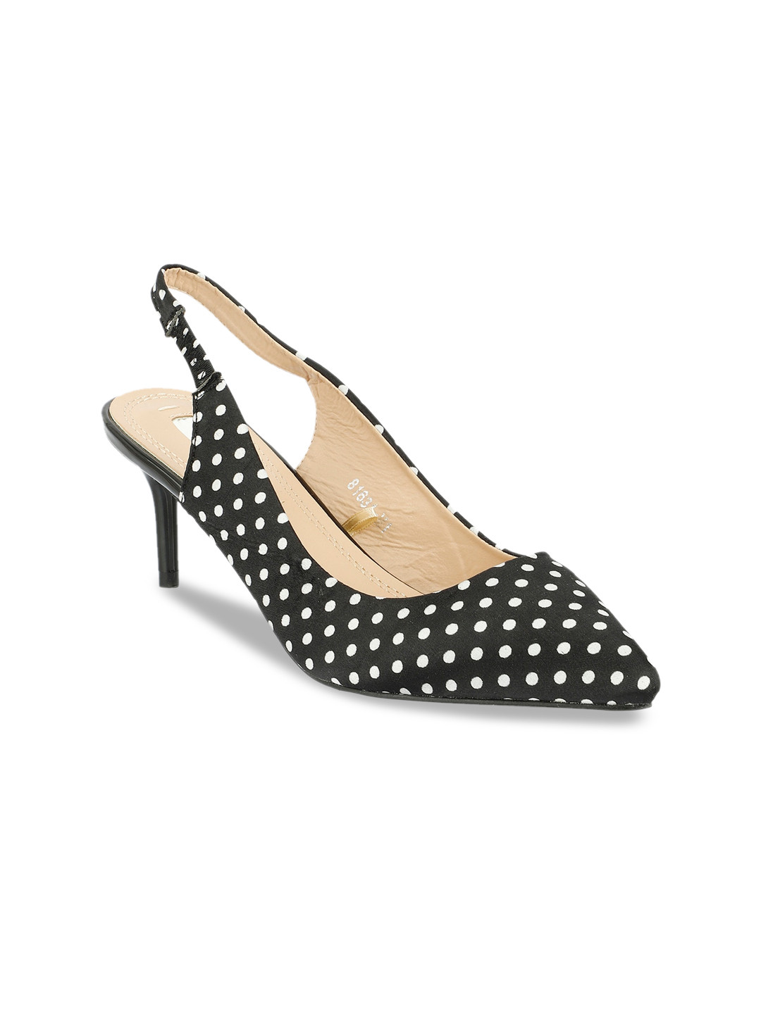 Buy ELLE Women Black & White Printed Pumps Heels for Women 13708878