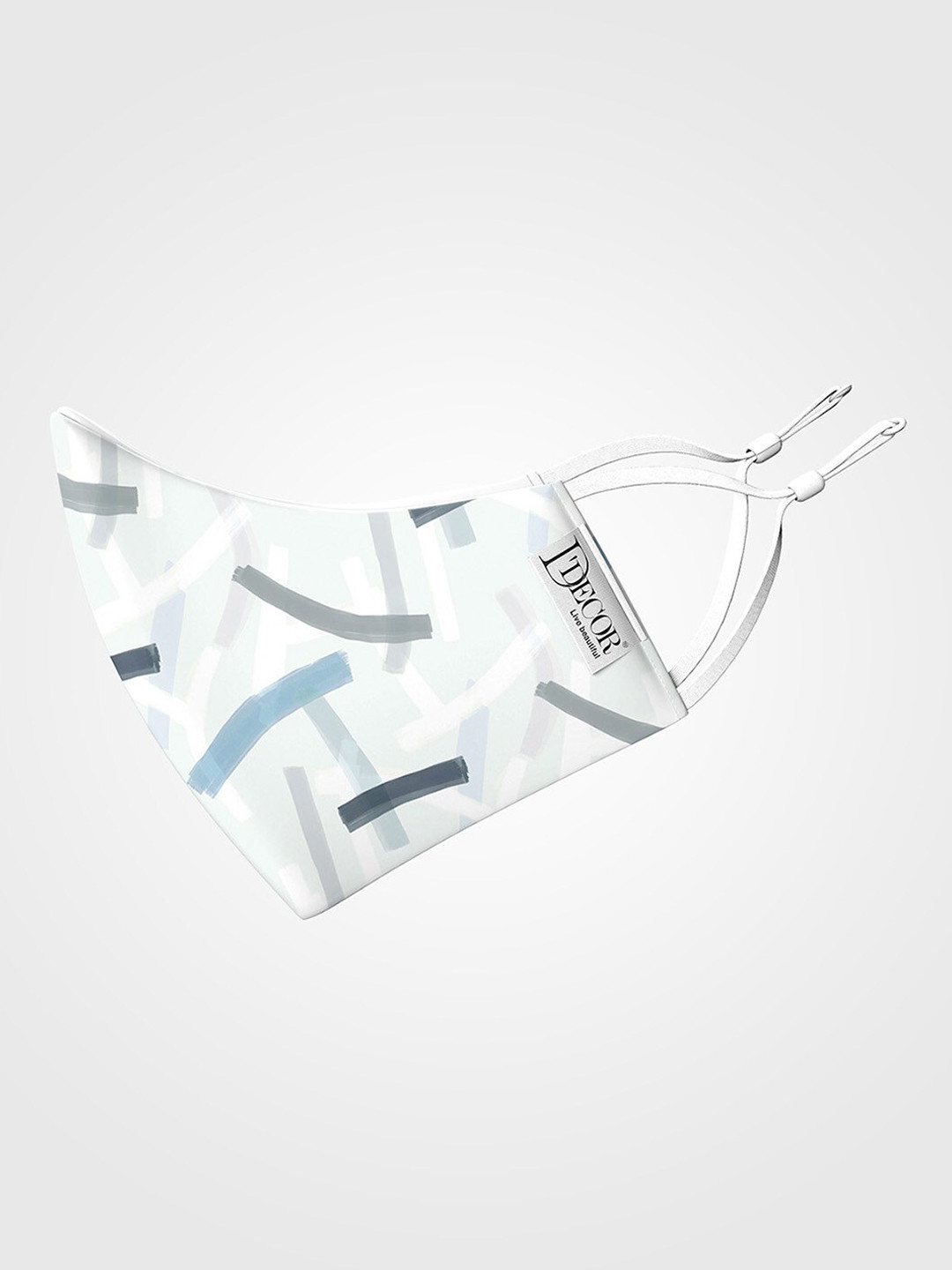 Buy DDecor Men Anti Viral Blue & White Printed Reusable Cloth Mask