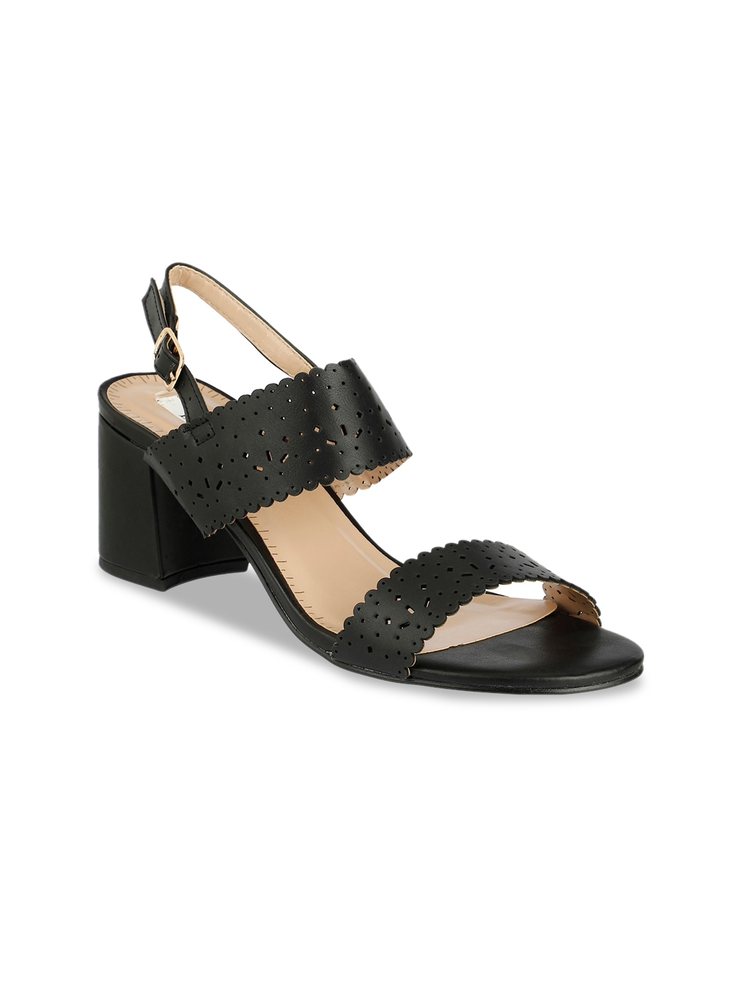 elle strappy low block heel